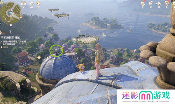 无限暖暖俯瞰花愿镇的奇想星位置分享