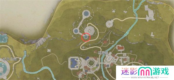 无限暖暖俯瞰花愿镇的奇想星位置分享